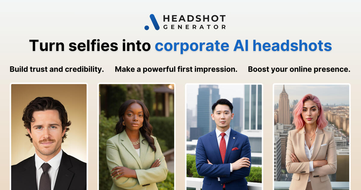 AIHeadshotGenerator.com screenshot